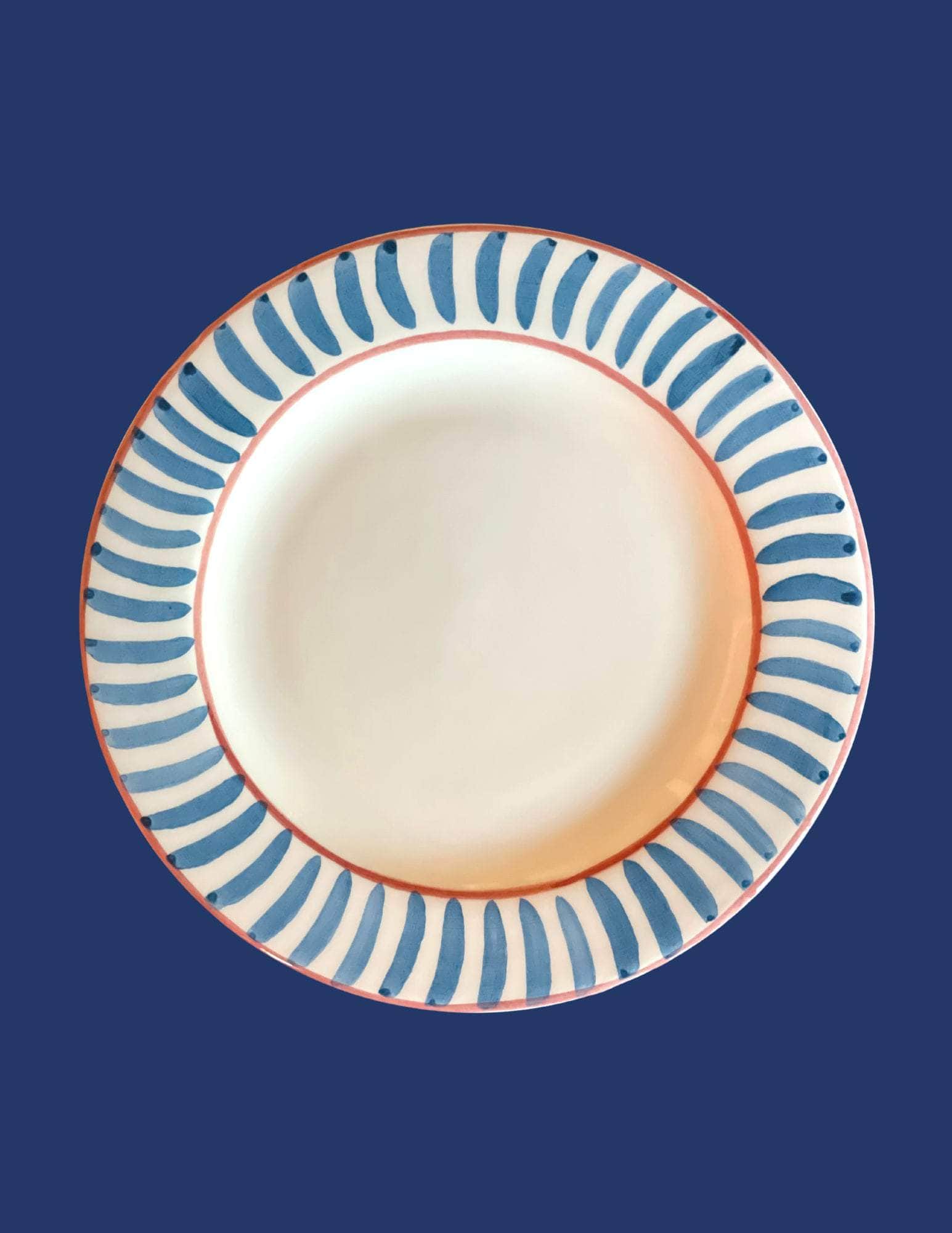 Ceramic Blue Dining Plate | Set of 12