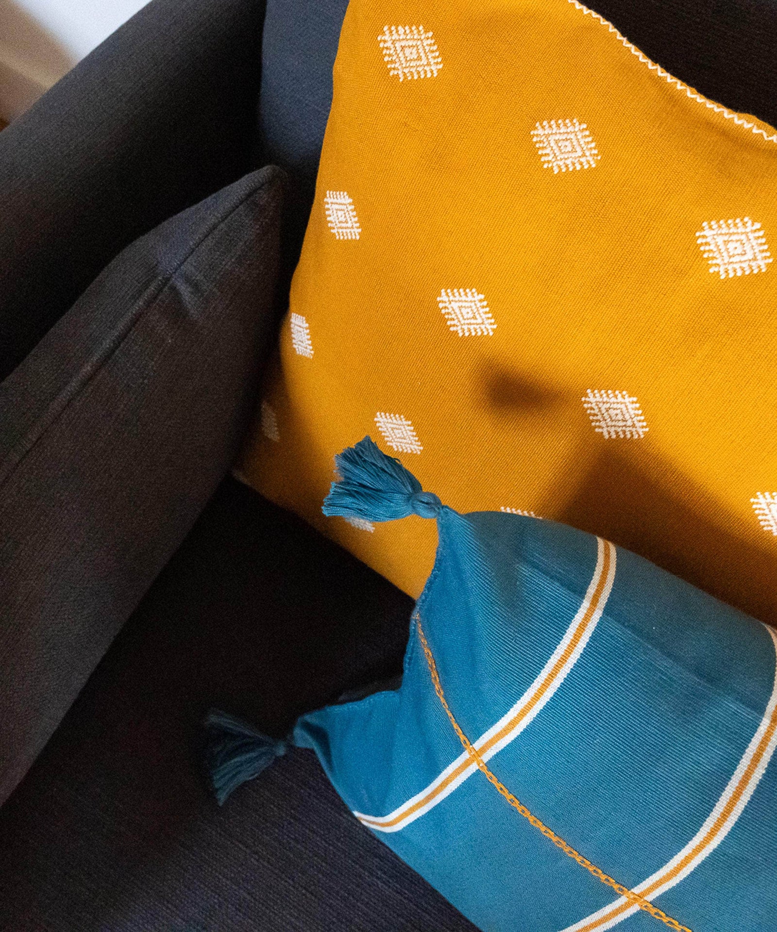 The Path of the Sun Handwoven Cushion Cover