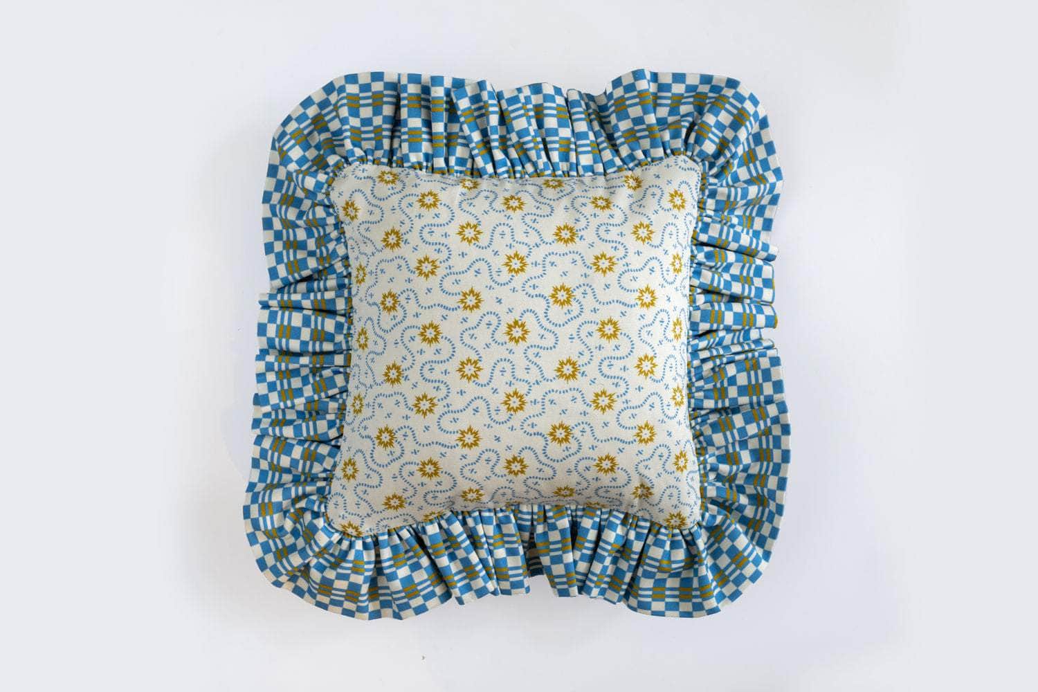 "Frilly Fancy" Cushion in Cream