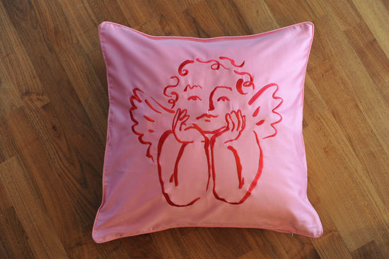 Rose Cherub Cushion