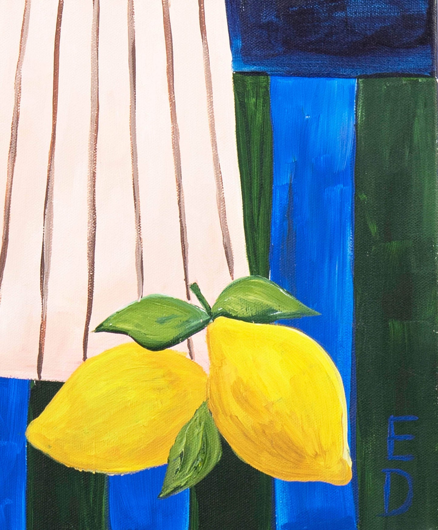 Homemade Lemonade Acrylic Painting
