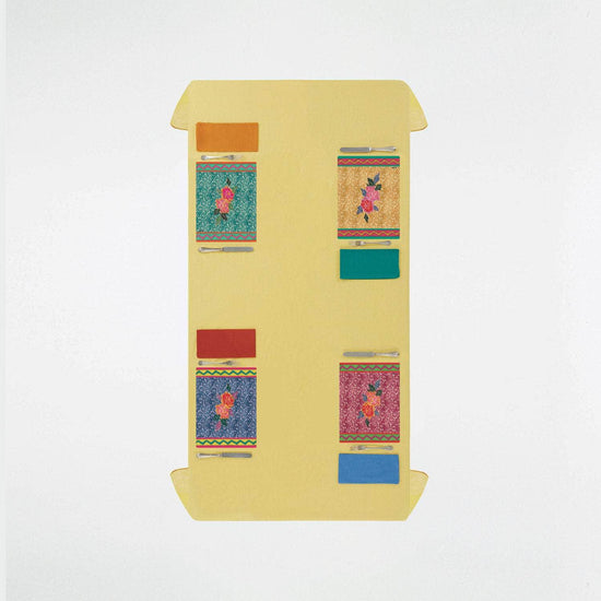 Masonite Placemat Small Spiral Mustard