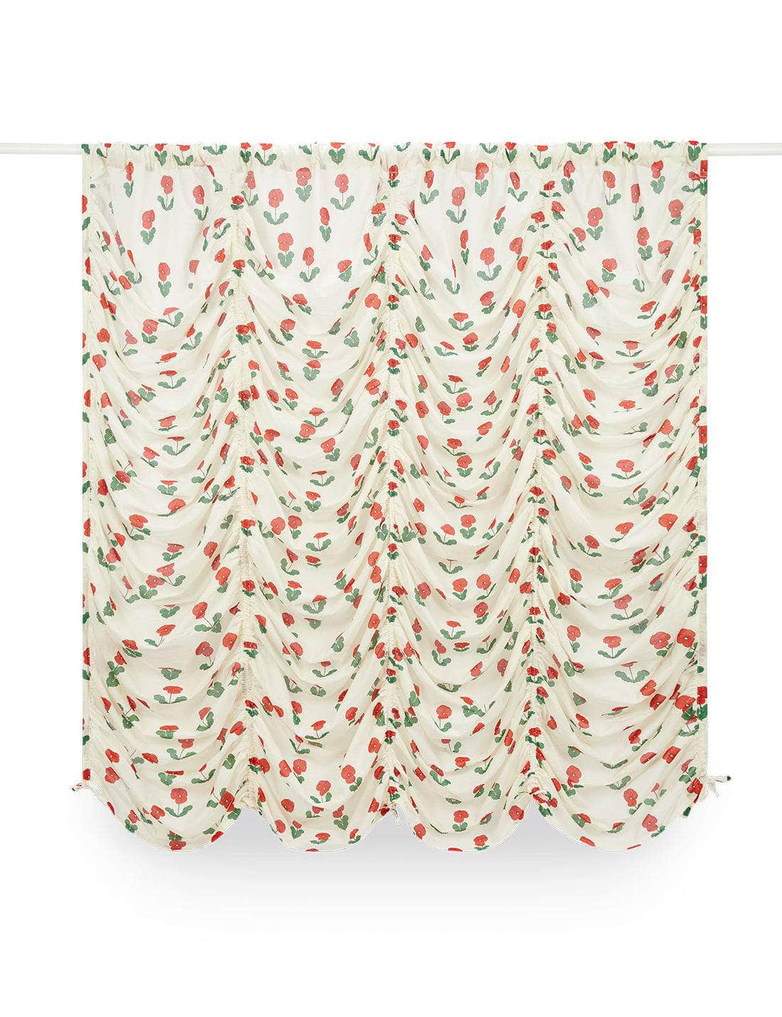 Child's Bedroom Viola Flower Print Austrian Shade