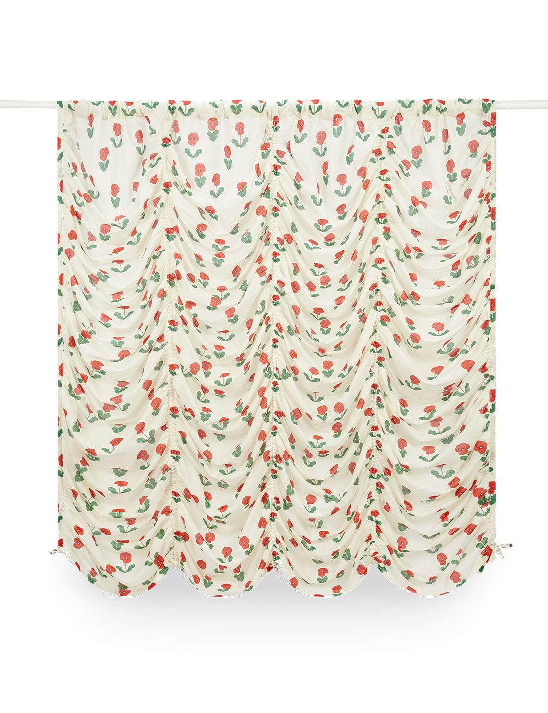 Child's Bedroom Viola Flower Print Austrian Shade