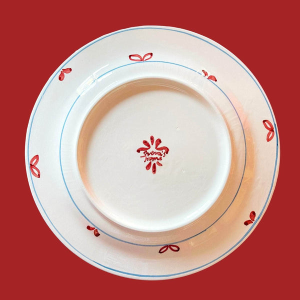 Ceramic Red Dining Plate | Set of 12