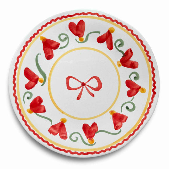 Angel Fleur Dessert Plate Rouge