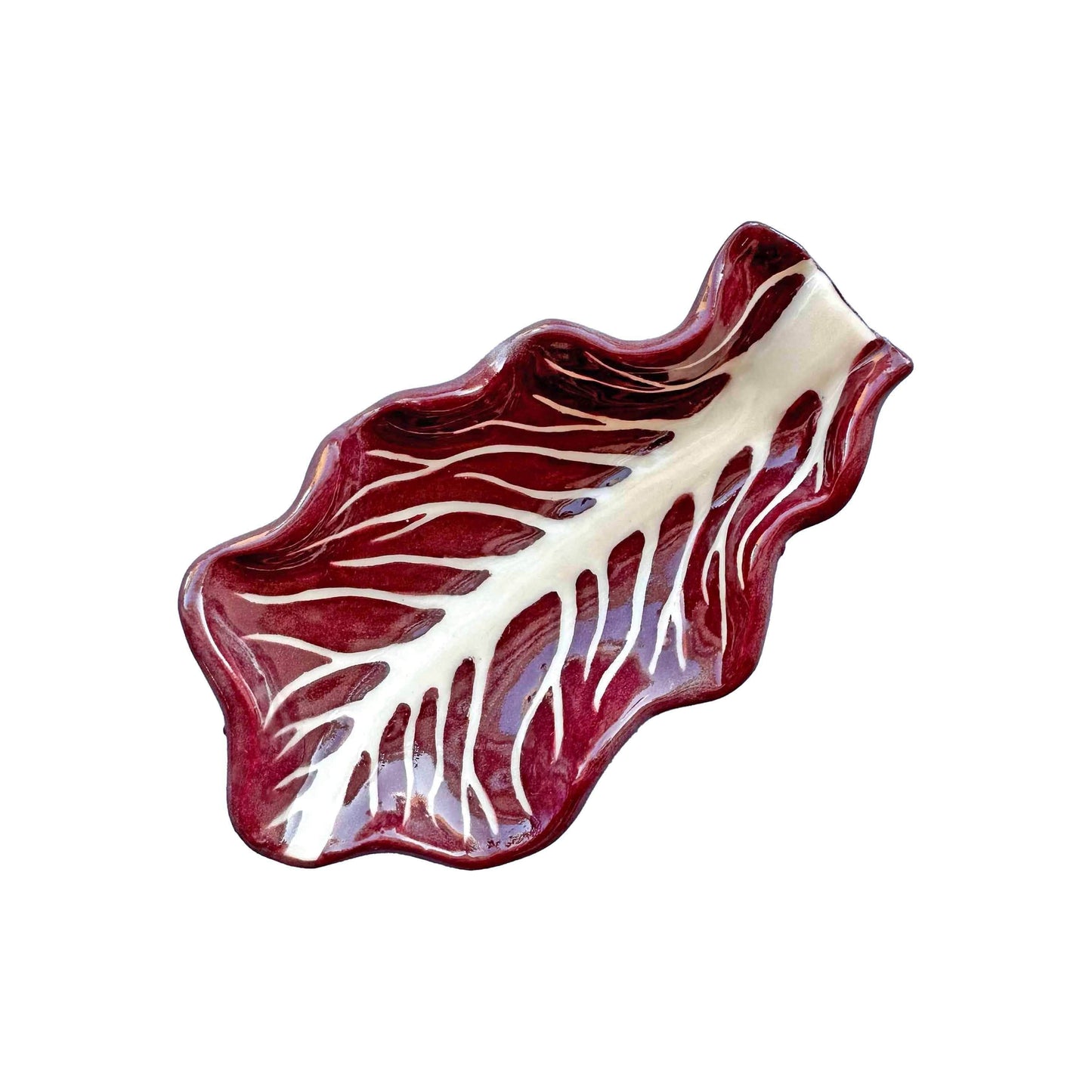 Load image into Gallery viewer, Radicchio Leaf Dish Pair
