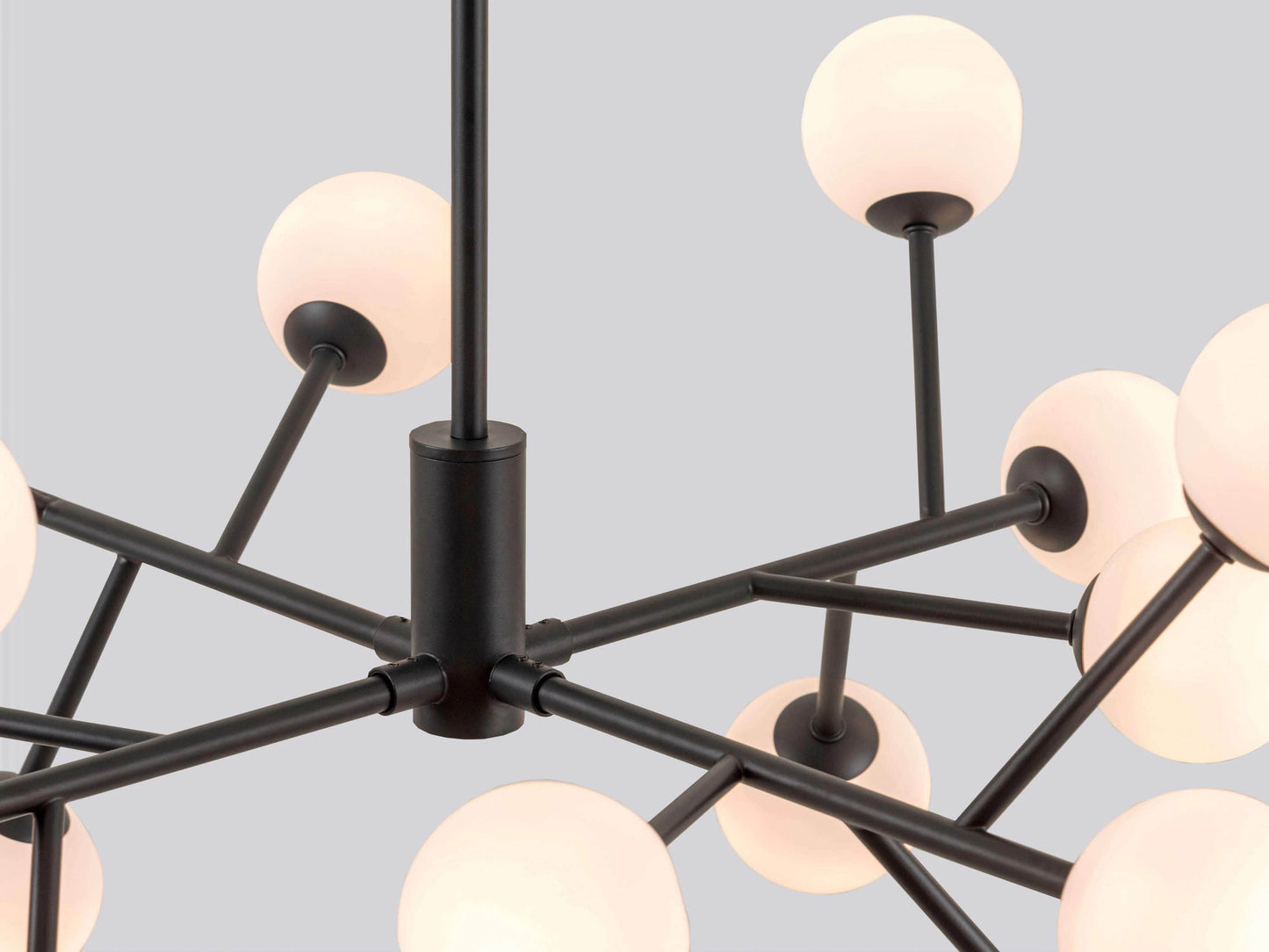 Charcoal grey sputnik flush ceiling light