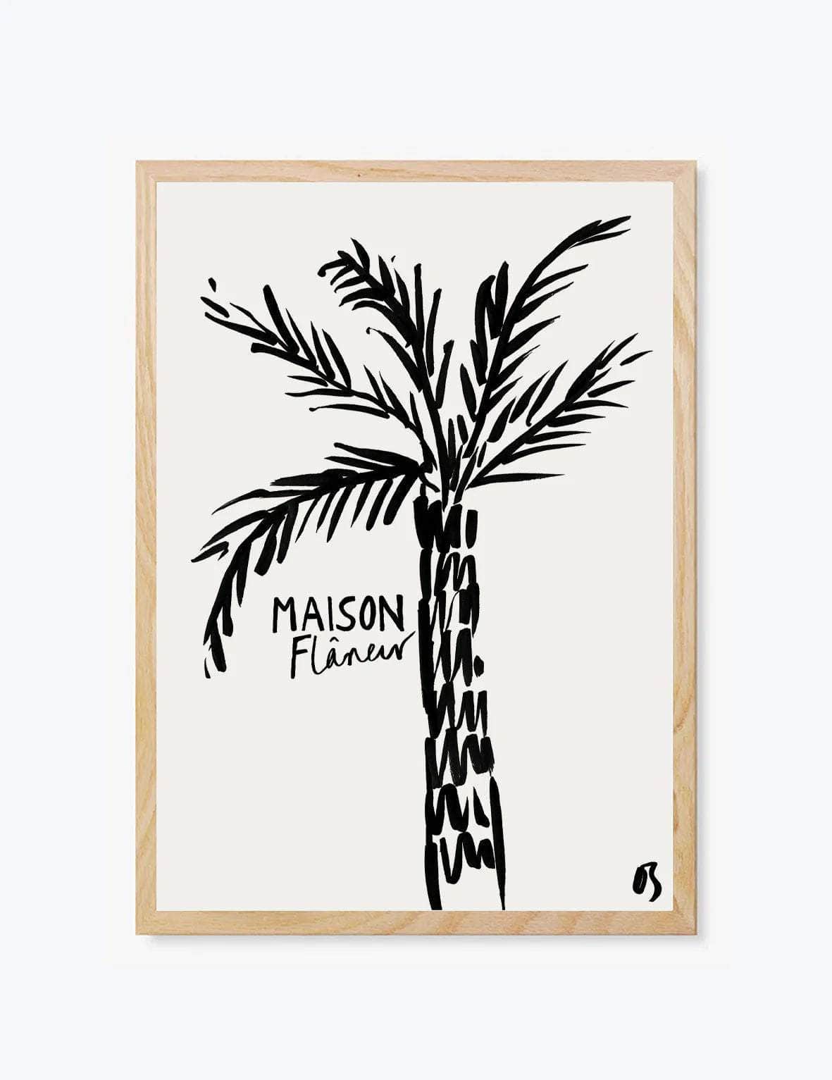 Maison Flâneur x Olivia Sewell The Palm | Wall Art Print