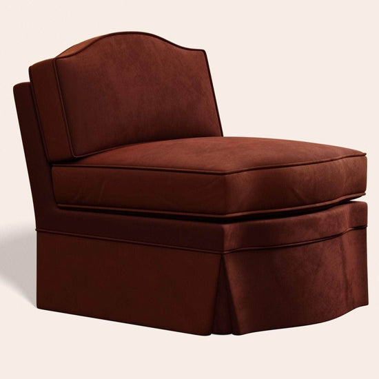 Felix Slipper Chair, Cinnamon Velvet
