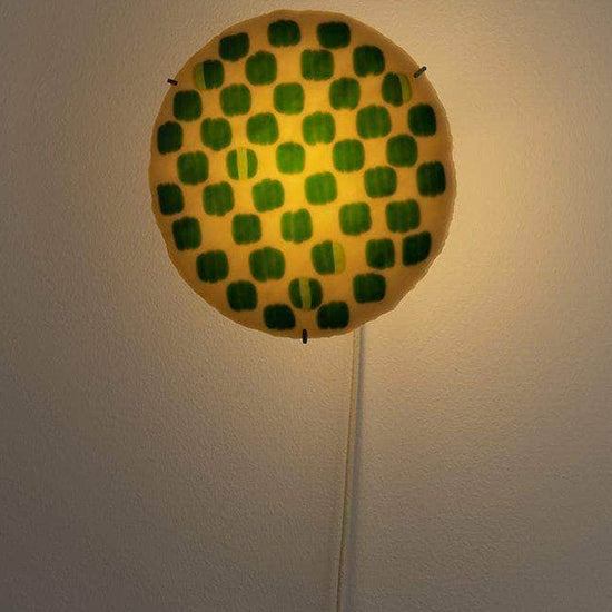 Green Beige Wall Lamp