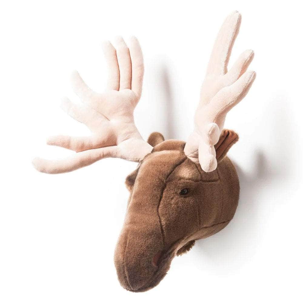 Alfred the Moose Wall Mounted Plush Head