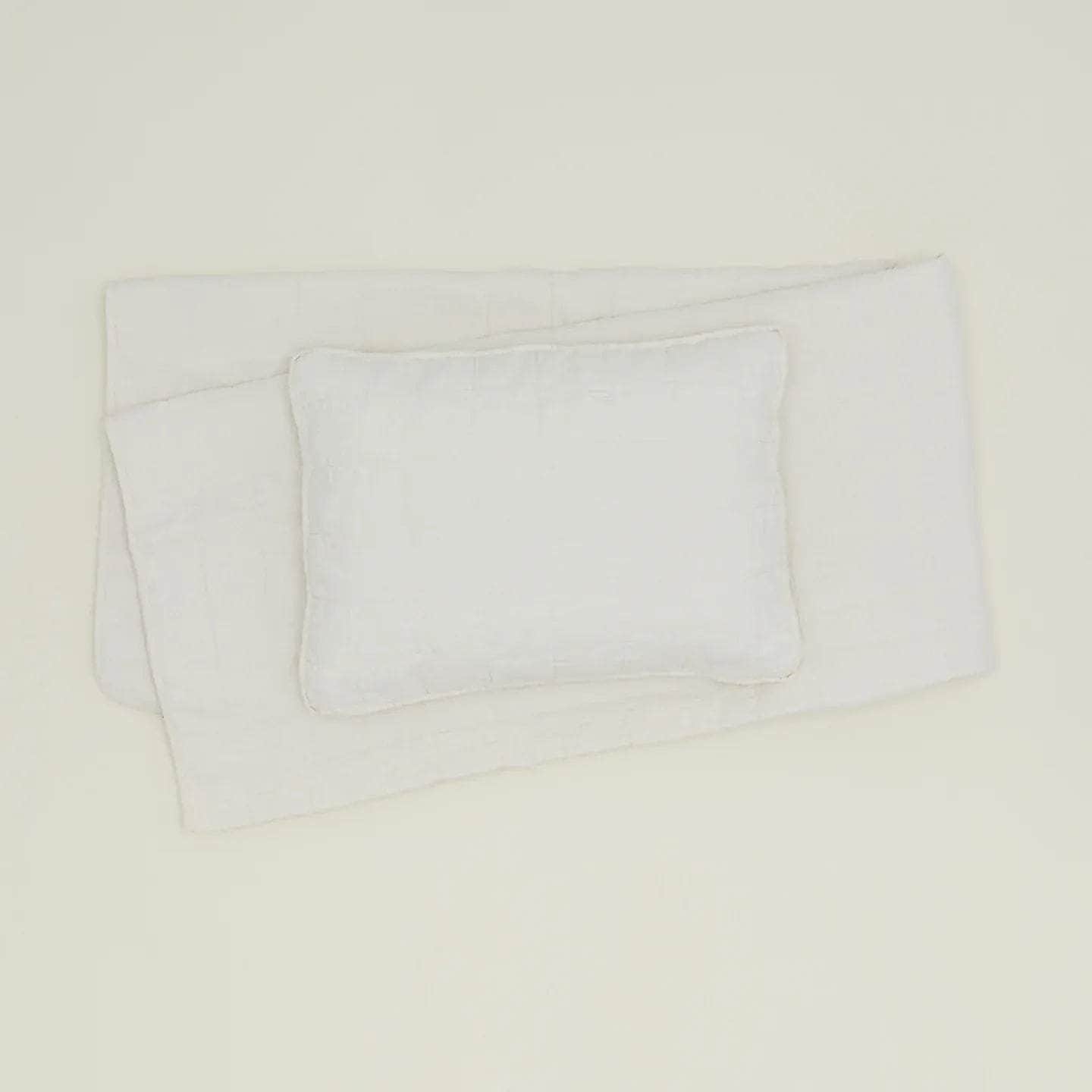 Simple Linen Quilt - Ivory