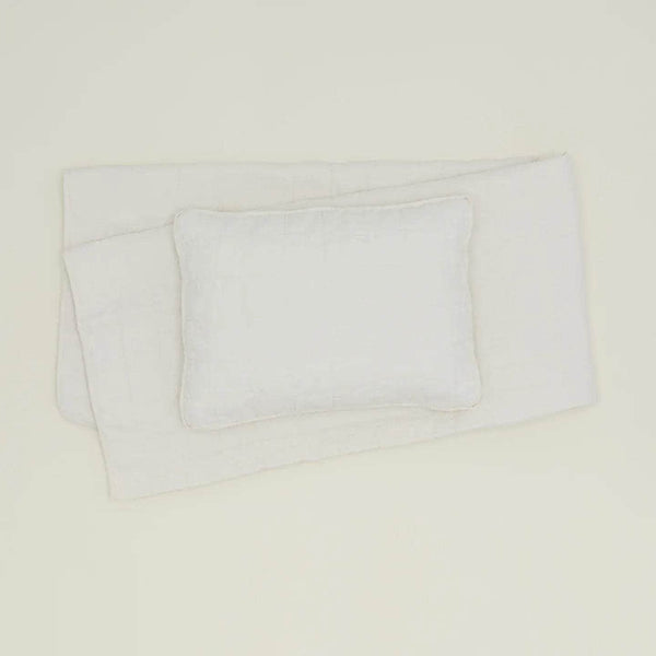 Simple Linen Quilt - Ivory