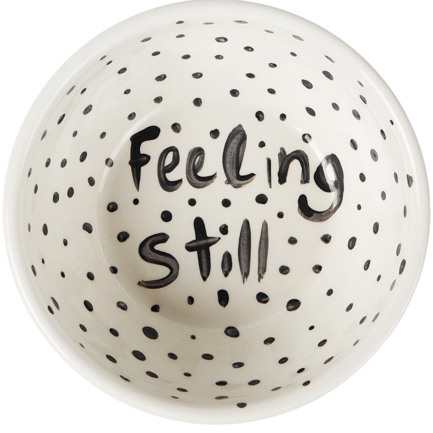 "Feeling Still" Poem Hand Painted Bowl 2/12