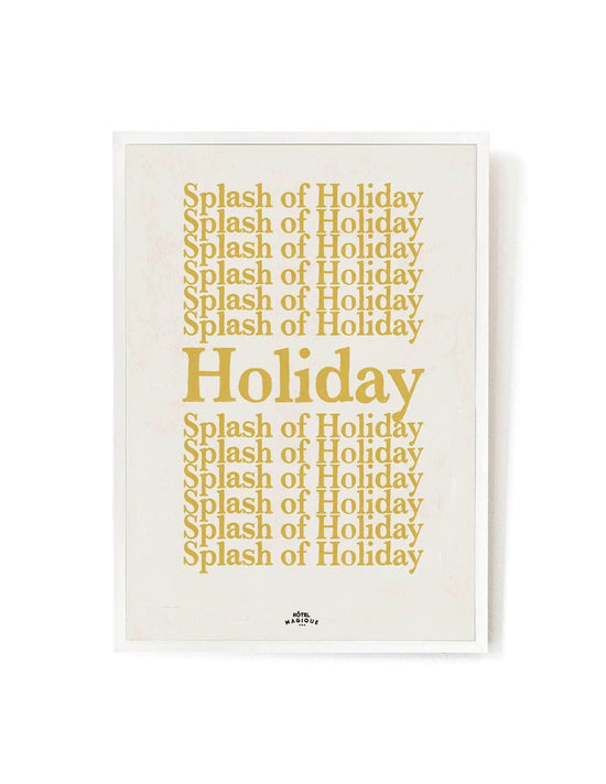 A Splash of Holiday Art Print
