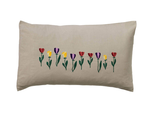 Pillowcase - Beige Tulip