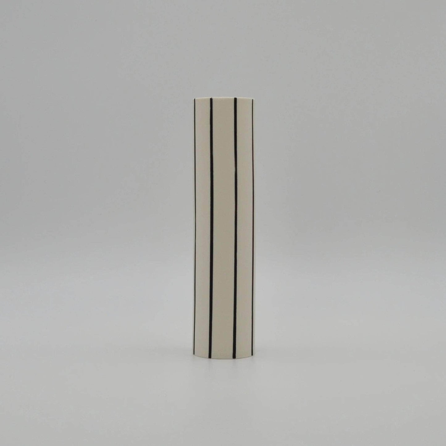 Striped Vase Black