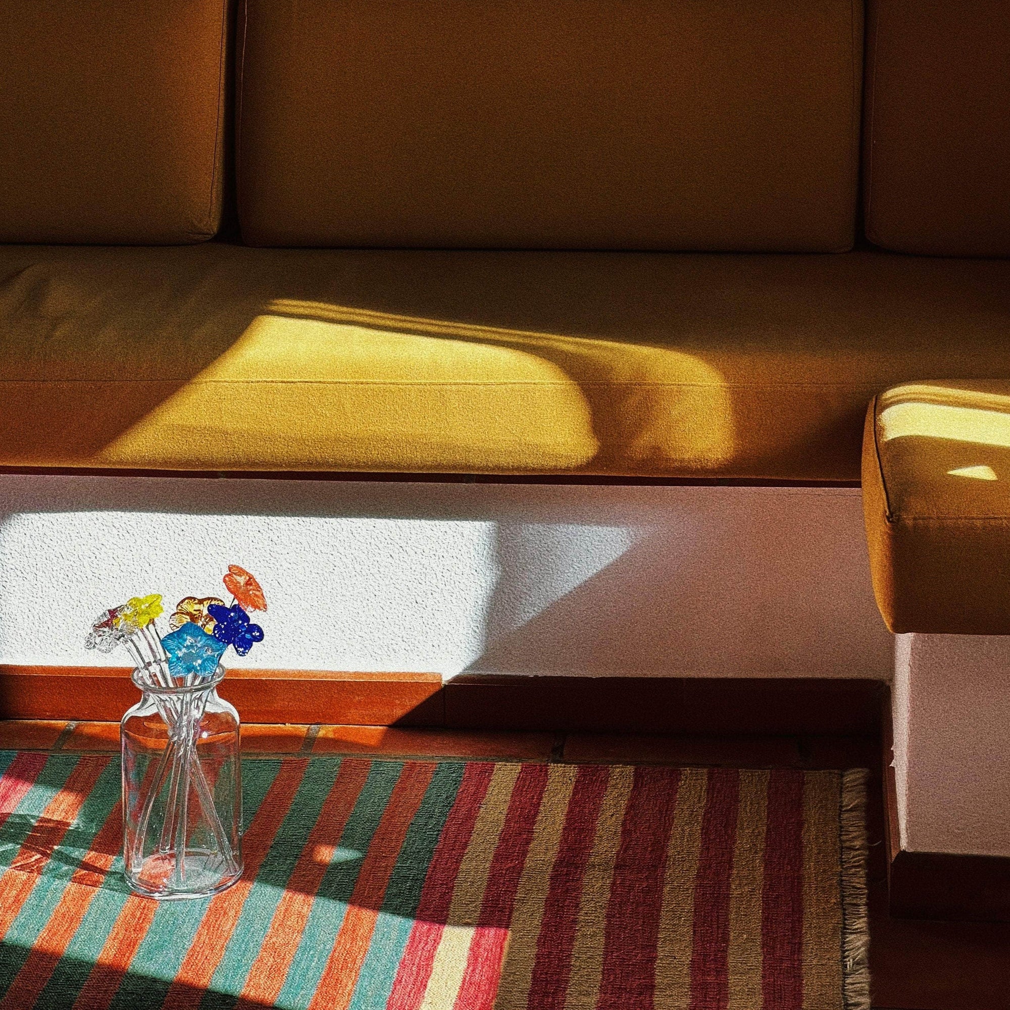 Mouthblown Crystal Flower - Small