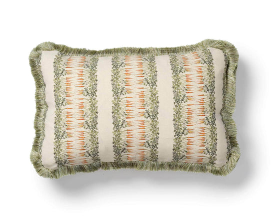 Rectangle Carrot Stripe (Med) Cushion with Trim
