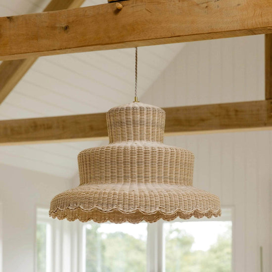 Load image into Gallery viewer, Roshni Rattan Pendant Shade
