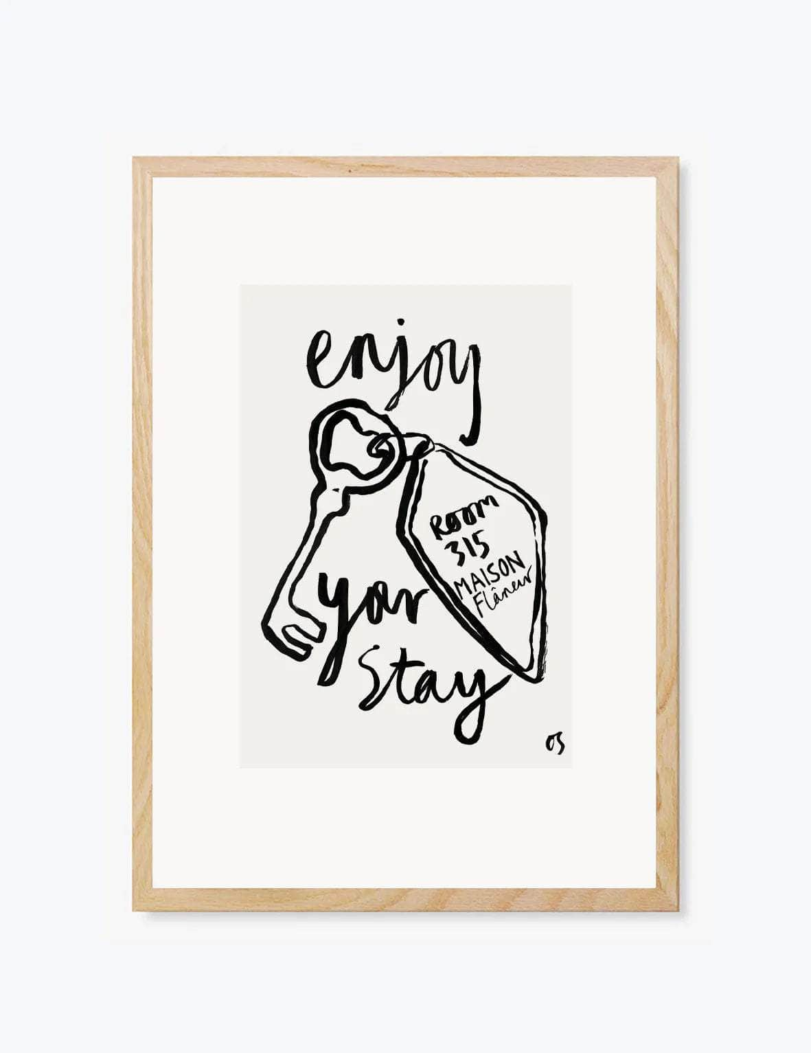 Maison Flâneur x Olivia Sewell The Room Key | Wall Art Print