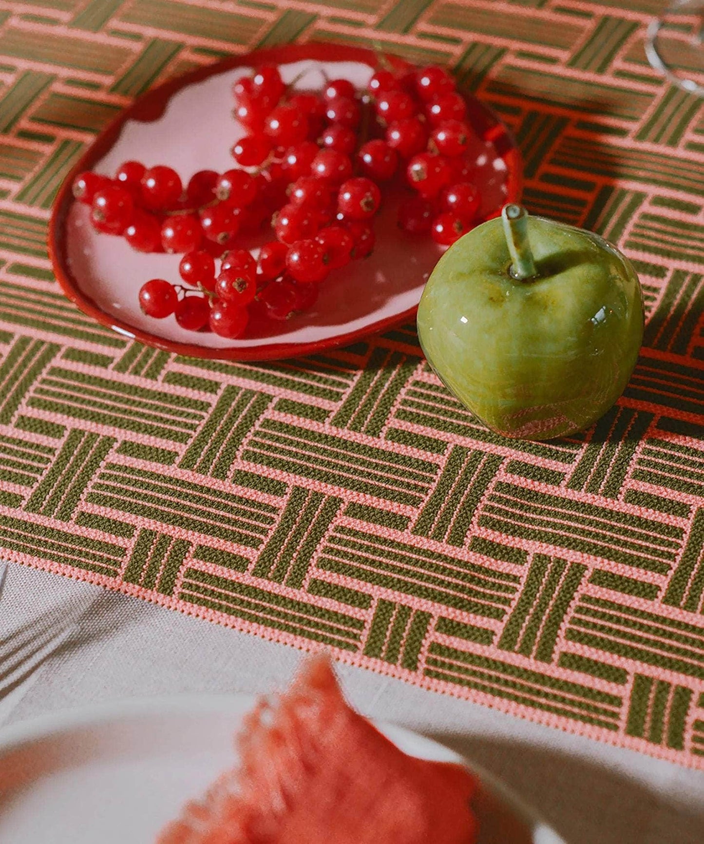 Load image into Gallery viewer, Jacquard Placemat | Matcha Candy
