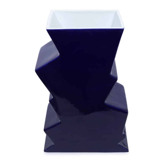 Jazz Porcelain Vase Navy