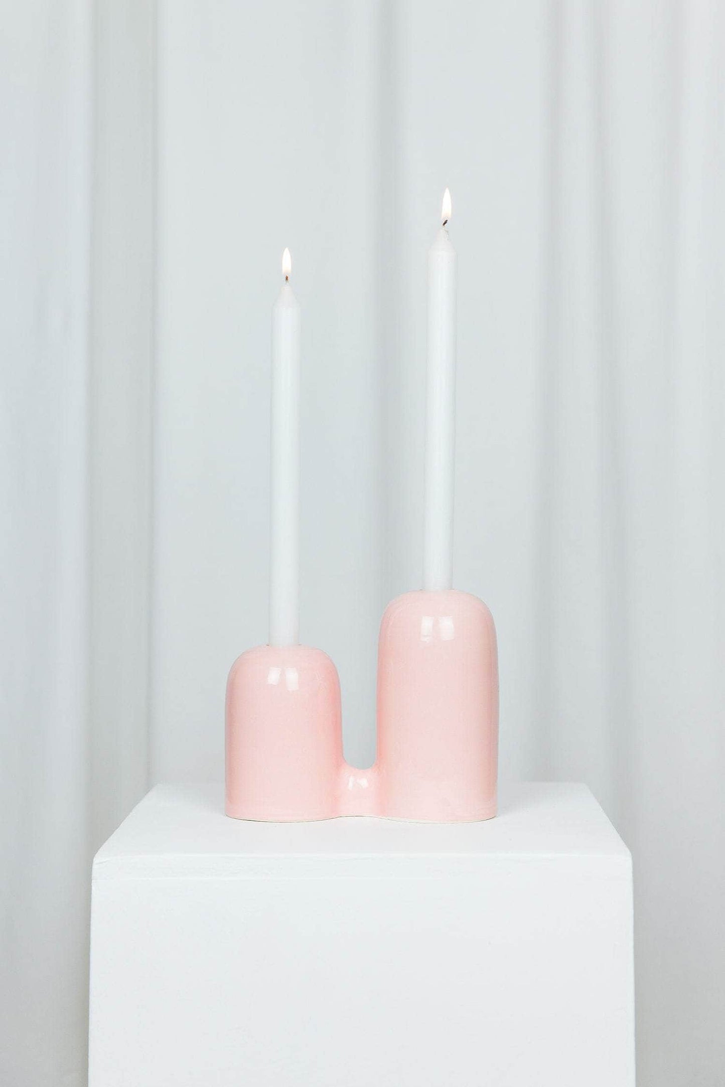 Hills Candlestick Pink