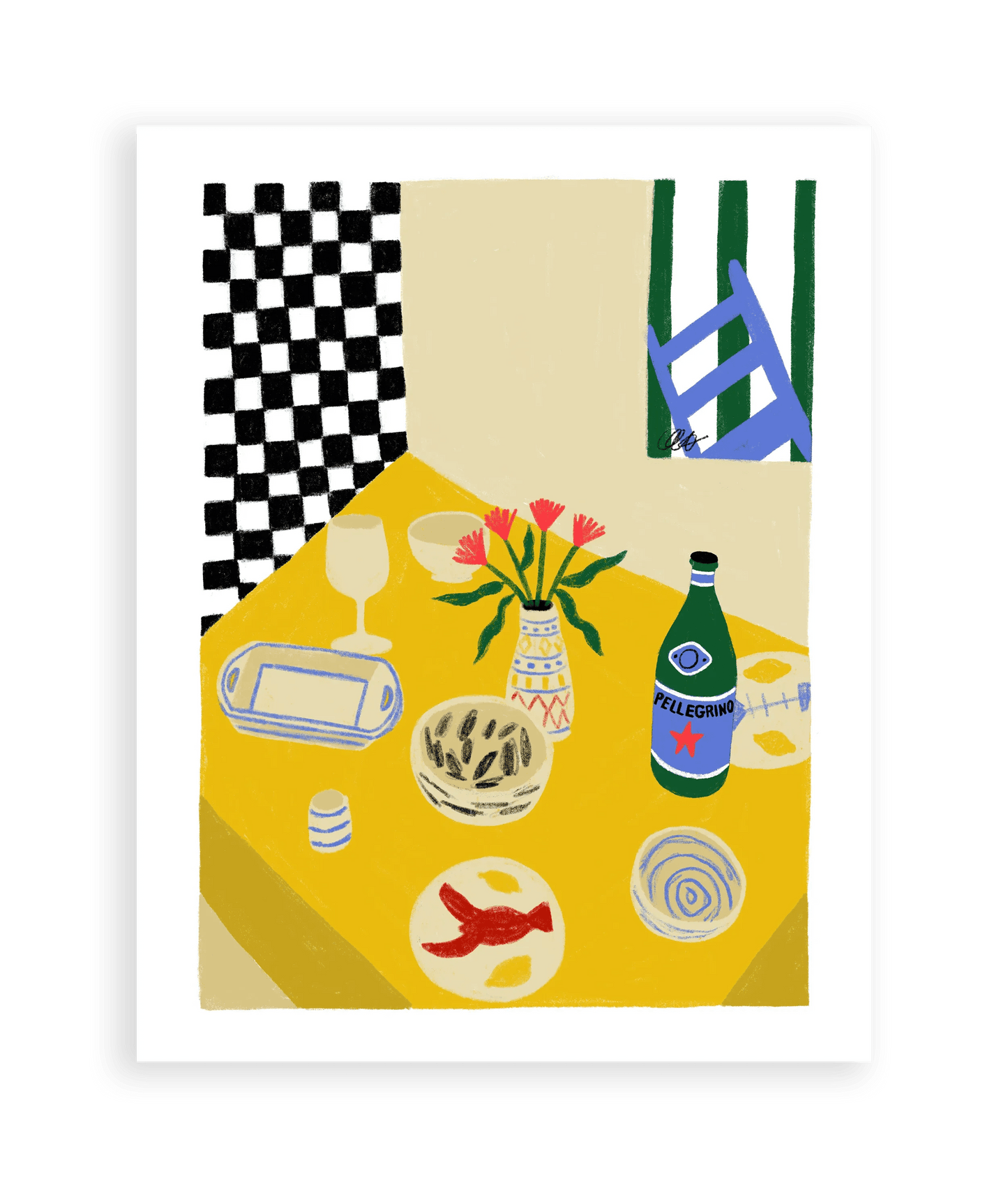 Dining Table Art Print