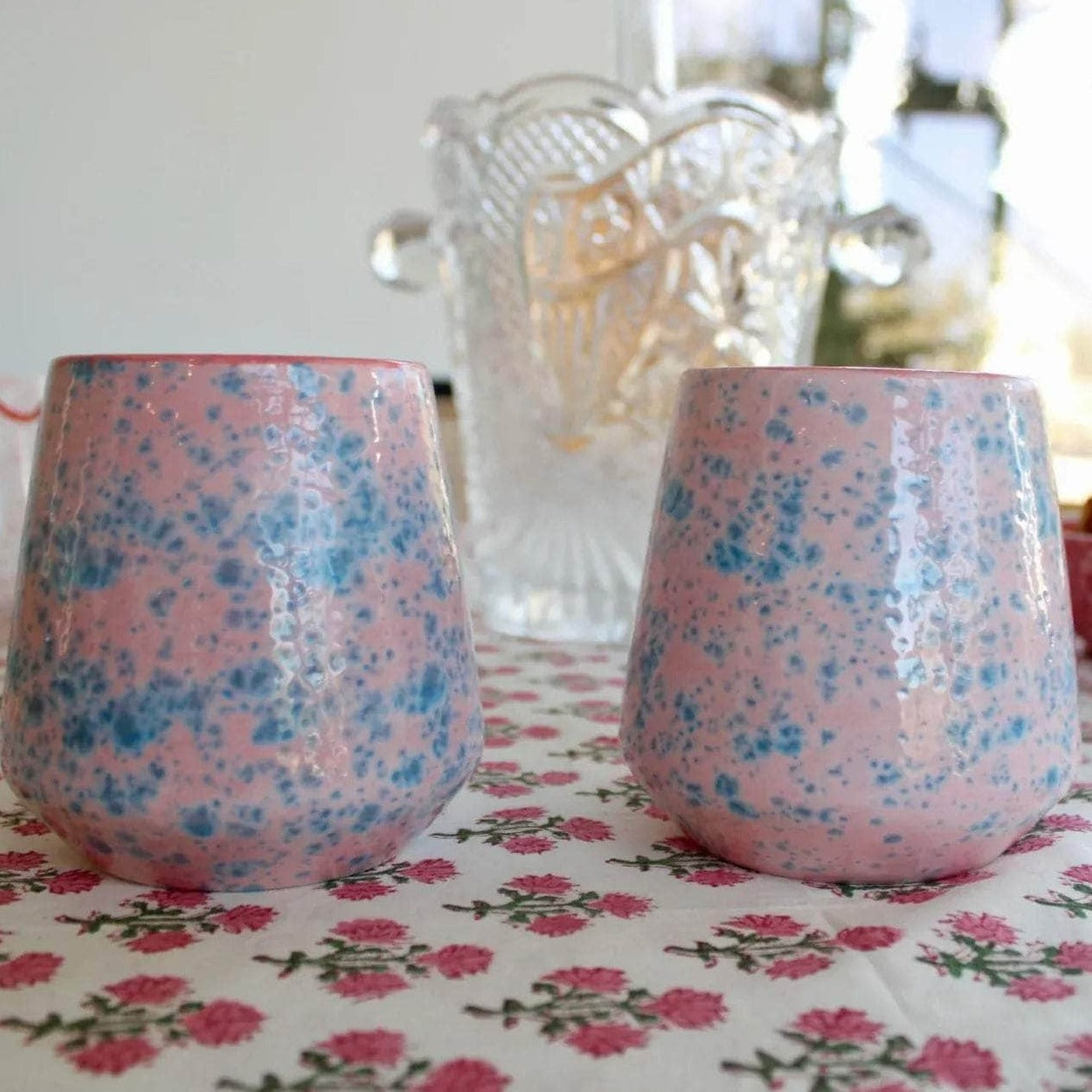 Hand-painted Vino Tumblers - Set of Two
