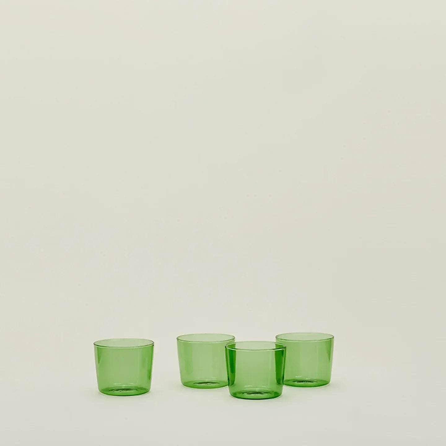 Essential Glassware - Set Of 4, Green