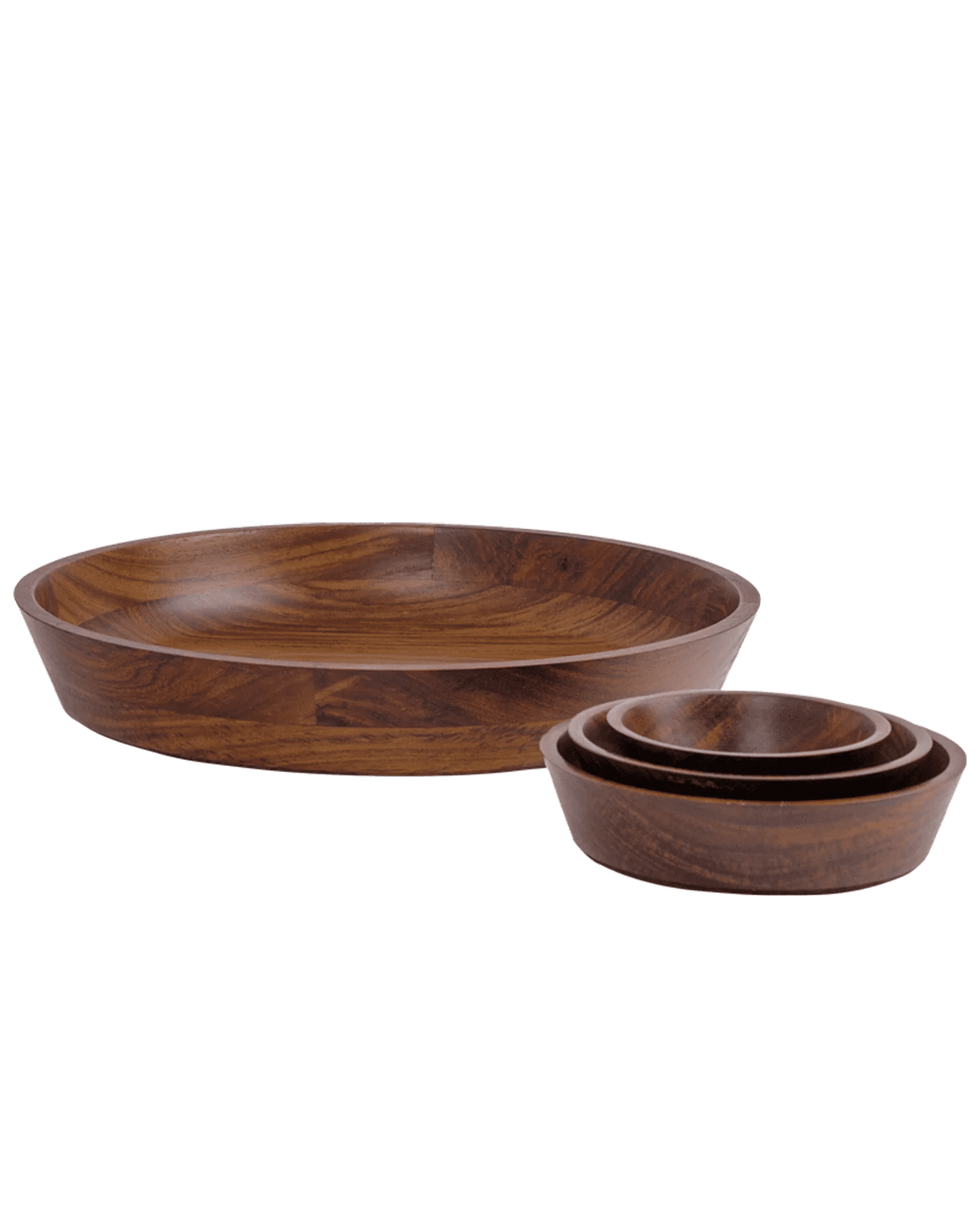 Seva Set of Wooden Bowls and Platter | 5 pcs