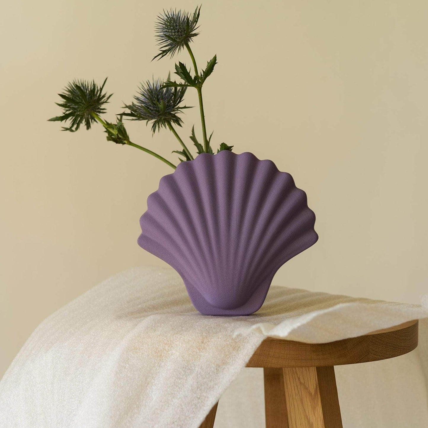 Ecru Seashell Vase