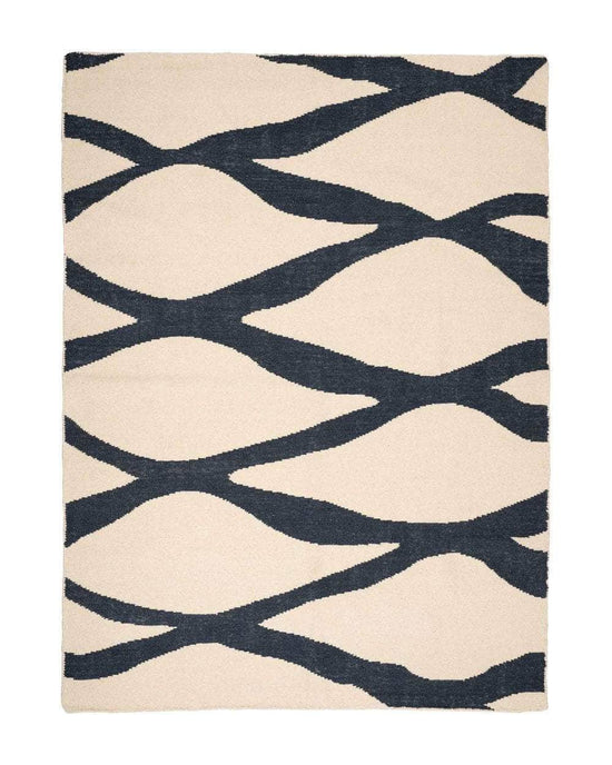 Ondula Rug in Midnight Navy Blue