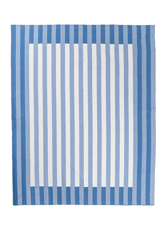 Cornflower Blue Stripe Tablecloth