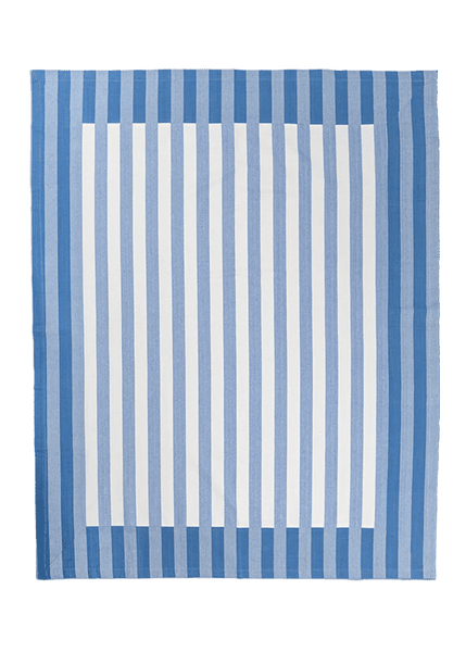 Cornflower Blue Stripe Tablecloth