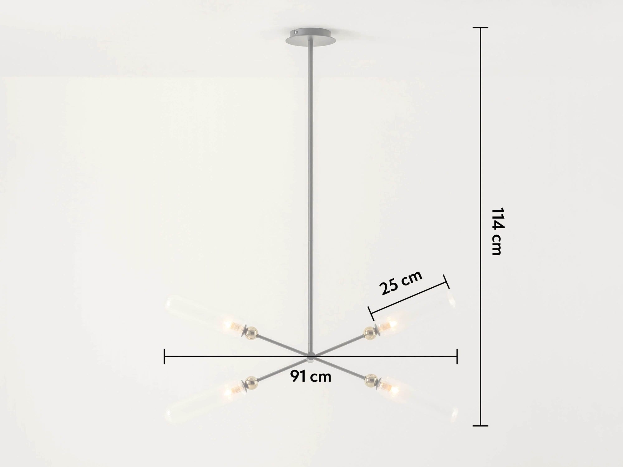Charcoal grey ribbed glass ceiling light