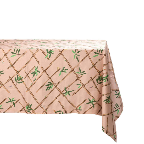 Pink Bamboo Tablecloth