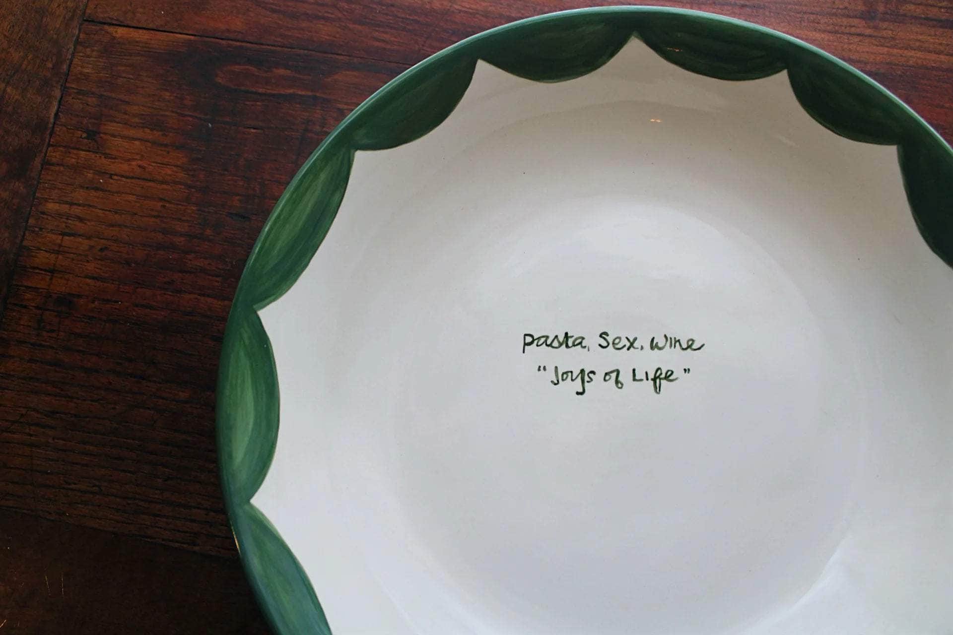 Hand-painted Family Style Pasta Bowl