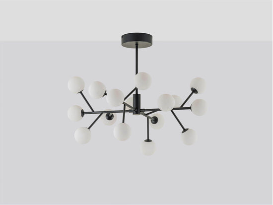 Charcoal grey sputnik flush ceiling light