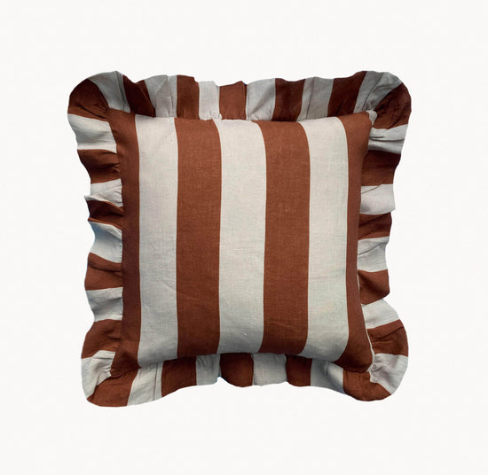 Load image into Gallery viewer, Cinnamon &amp;amp; Oyster Cushion Cover
