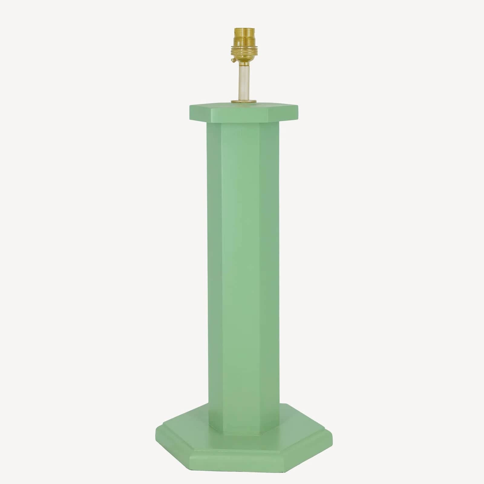 Hexagon Table Lamp - Turtle Green