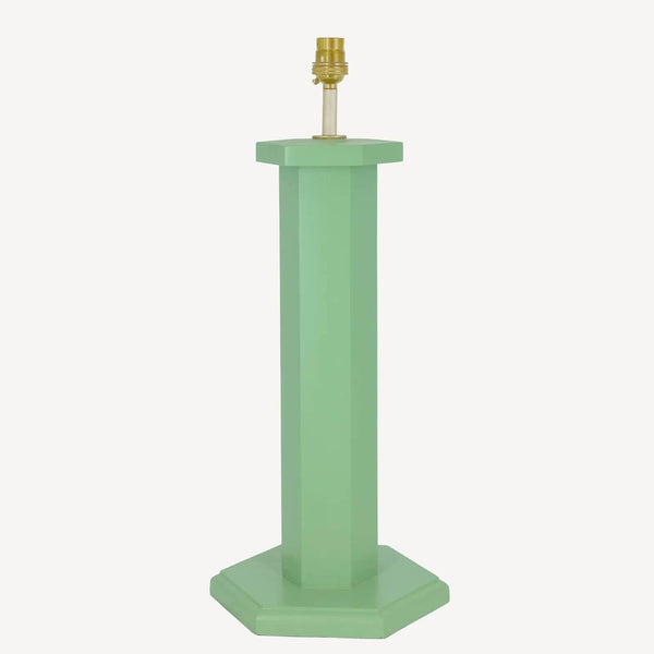 Hexagon Table Lamp - Turtle Green