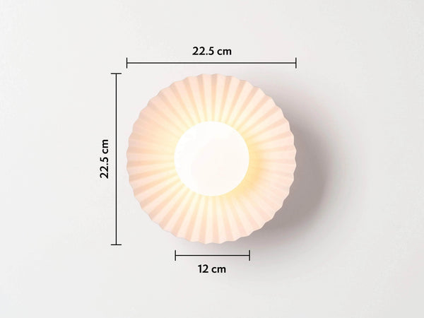The Pleat wall and flush ceiling light - Houseof x Emma Gurner