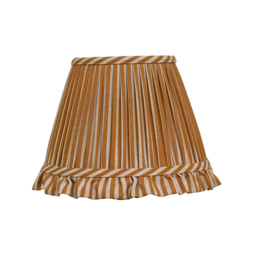 Striped Ochre Lampshade