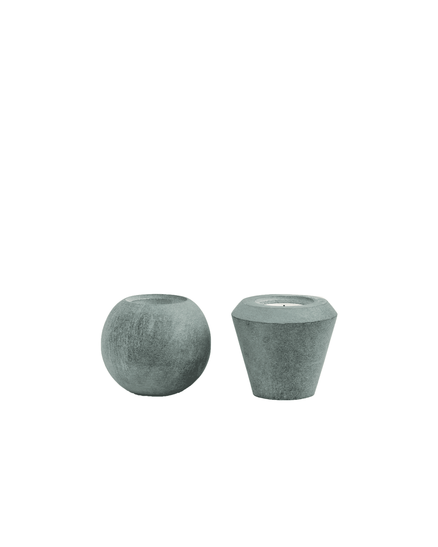 Cone of Stone Candle Holder