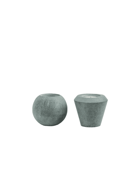 Cone of Stone Candle Holder