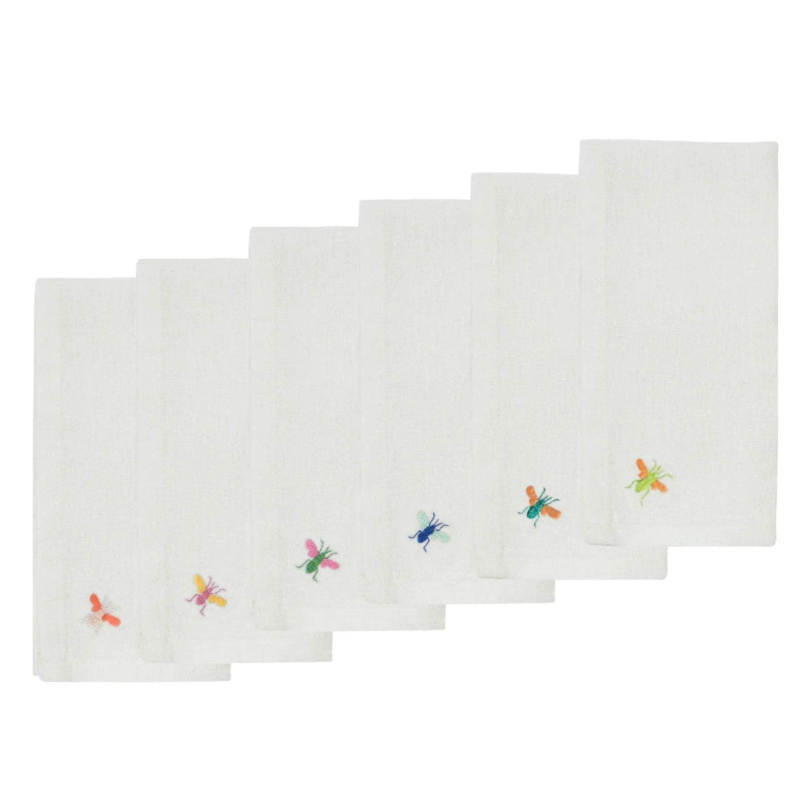Bee Napkin (Multicolour, Set of Six)