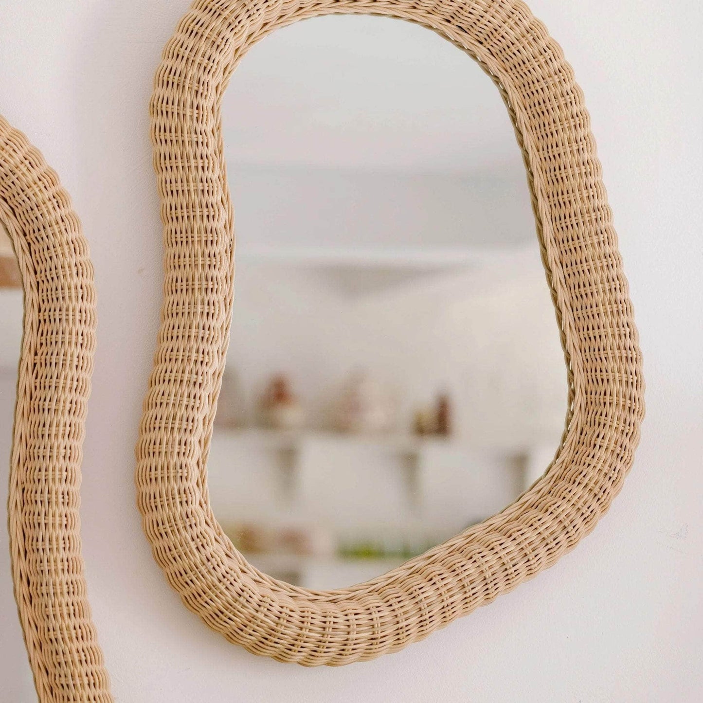 Load image into Gallery viewer, Joy Rattan Asymmetric Mirror (Large)

